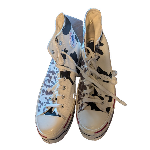 Brain Dead X Chuck Taylor 70 Cow Print Hi Tops Sneakers Size 11 NEW NWOB - Picture 1 of 6